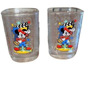 Vintage Walt Disney World Studios 2000 Mickey Mouse Collector Glasses